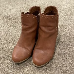 Brown dress booties
